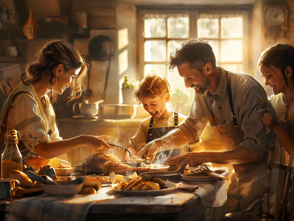 Приготування здорової їжі з свіжими інгредієнтами